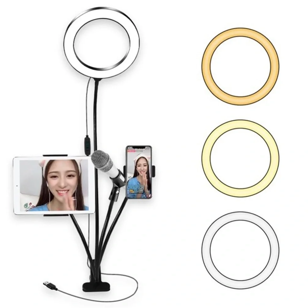 4 in 1 ring light set for broadcast